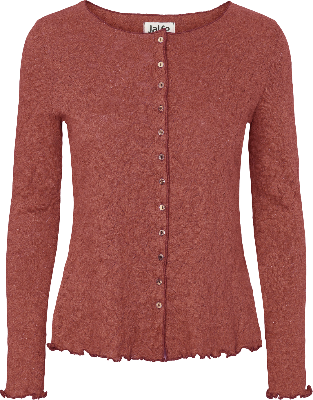 Cardigan jacquard organic cotton